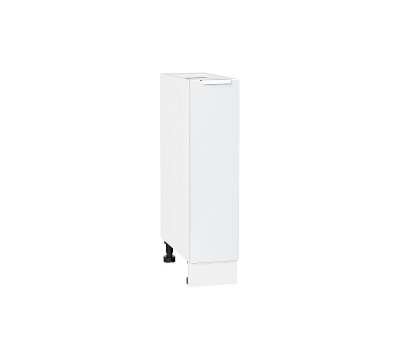 Шкаф нижний бутылочница Фьюжн Silky White / Белый 200 мм