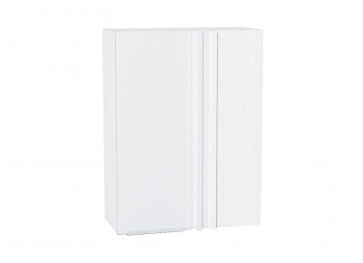 Шкаф верхний прямой угловой Фьюжн Silky White / Белый 690 мм 920 мм