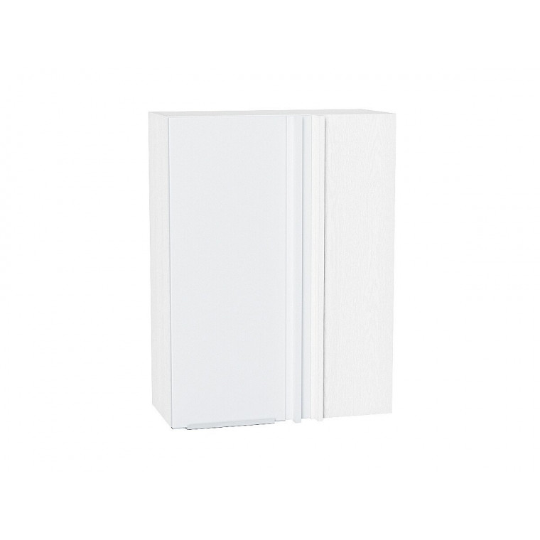 Шкаф верхний прямой угловой Фьюжн Silky White / Белый 690 мм 920 мм Шкаф верхний прямой угловой Фьюжн Silky White / Белый 690 мм 920 мм