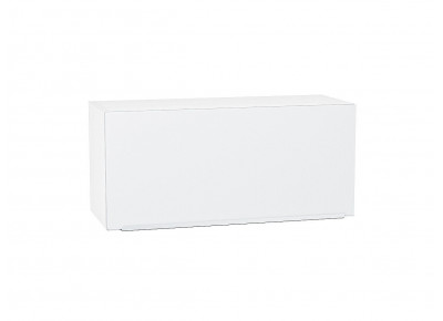 Шкаф верхний горизонтальный Фьюжн Silky White / Белый 800 мм