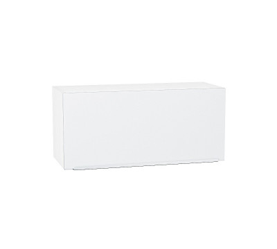 Шкаф верхний горизонтальный Фьюжн Silky White / Белый 800 мм
