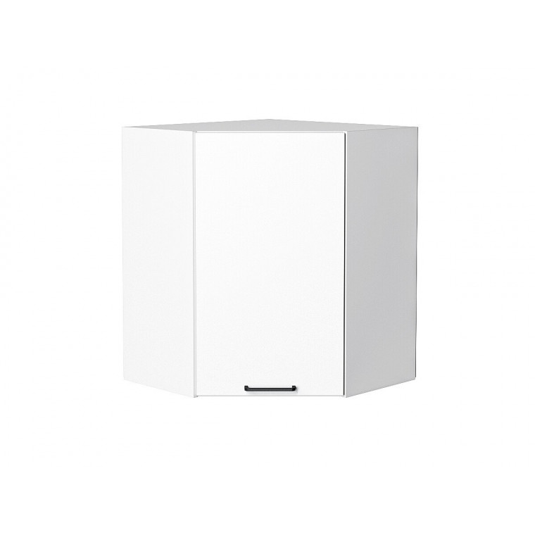 Шкаф верхний угловой Флэт White In 2S, 716х600х600