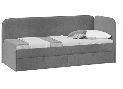 Кровать Молли с мягкой обивкой тип 1 МикроScandi Graphite 22