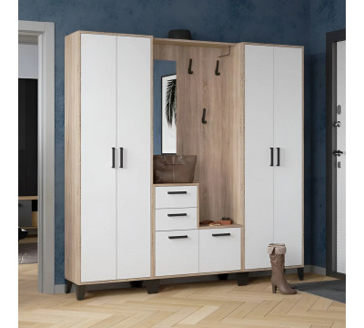 Комплект прихожей Vitra дуб сонома/белый HOMEGRAD