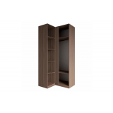 Шкаф угловой Роза 1100 Орех Франклин//Тренто Пудра Скин 950/1100/2336/500