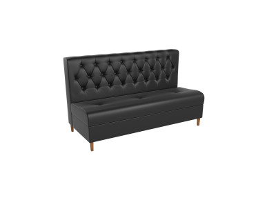 Диван Бремен Эко-кожа Черный