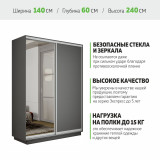 Шкаф-купе Медиум, 140х60х240 1EMD_140240_DM