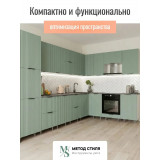Модульная кухня Турия угловая 3,4х2,2 эвкалипт