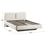 Кровать Флори Тип 1 (1400) Велюр Ultra Ivory