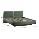 Кровать Флори Тип 1 (1600) Велюр Ultra Olive