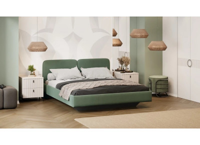 Кровать Флори Тип 1 (1600) Велюр Ultra Olive