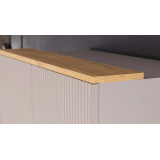 Набор мебели для детской Айрис стандартный Кашемир, Дуб Крафт золотой, Кашемир сатин, Черная ручка Т1