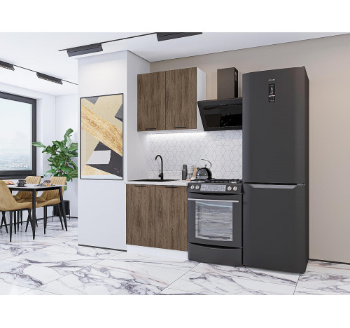 Модульная кухня Флэт-03 Brown Casella Oak 2S