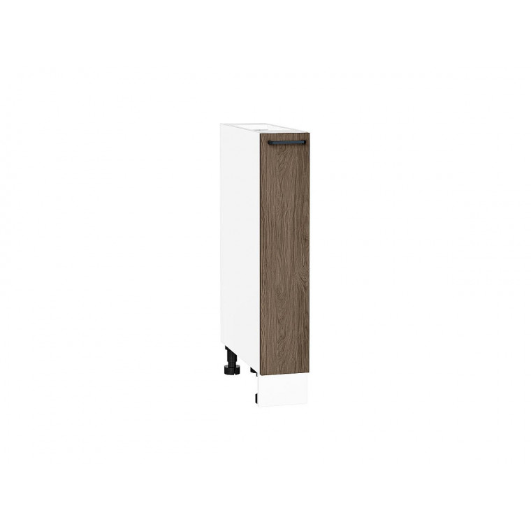 Шкаф нижний бутылочница Флэт Brown Casella Oak 2S / Белый 816*150*478 мм
