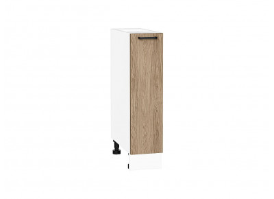 Шкаф нижний бутылочница Флэт Natural Casella Oak 2S / Белый 816*200*478 мм