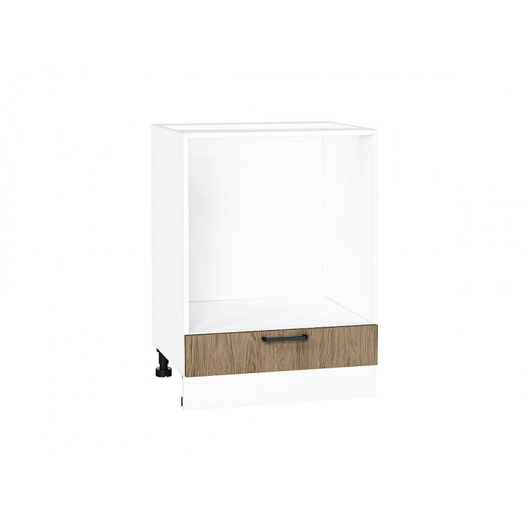 Шкаф нижний под духовку Флэт Natural Casella Oak 2S / Белый 816*600*476 мм