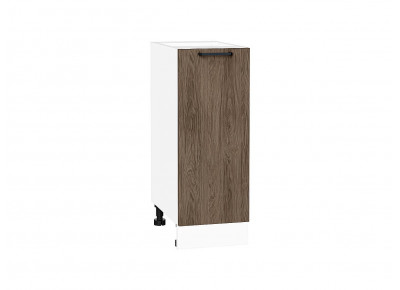 Шкаф нижний с 1-ой дверцей Флэт Brown Casella Oak 2S / Белый 816*300*478 мм