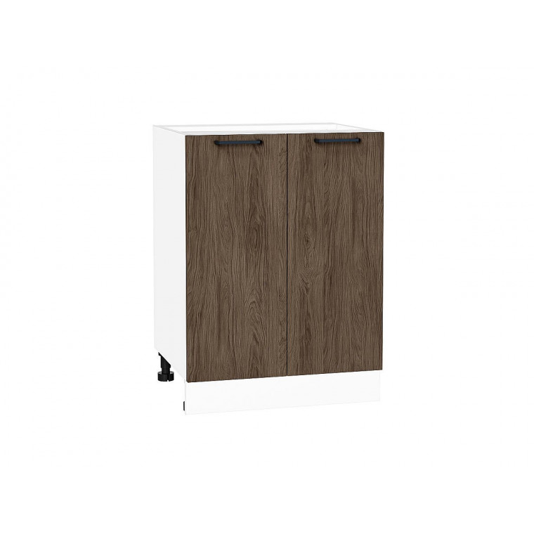 Шкаф нижний с 2-мя дверцами Флэт Brown Casella Oak 2S / Белый 816*600*478 мм