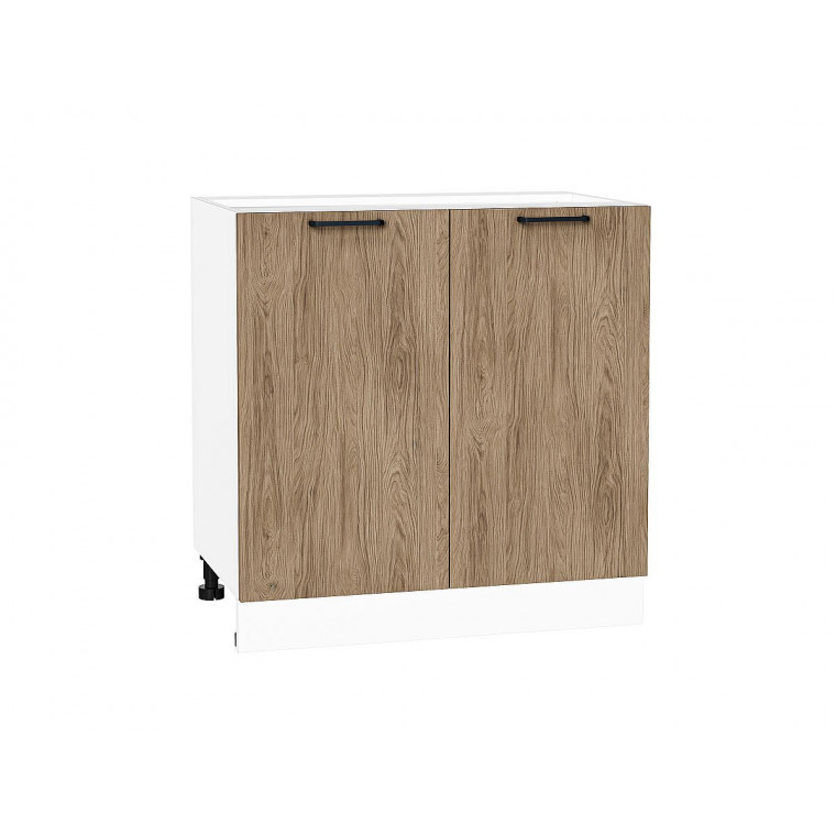 Шкаф нижний с 2-мя дверцами Флэт Natural Casella Oak 2S / Белый 816*800*478 мм