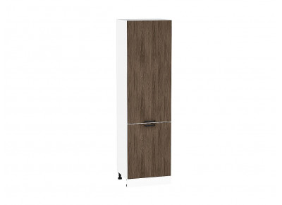 Шкаф пенал с 2-мя дверцами Флэт Brown Casella Oak 2S / Белый 2132*600*574 мм