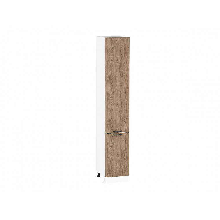Шкаф пенал с 2-мя дверцами Флэт Natural Casella Oak 2S / Белый 2336*400*574 мм