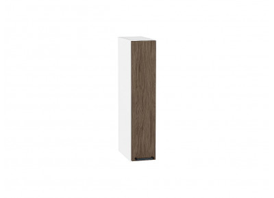 Шкаф верхний бутылочница Флэт Brown Casella Oak 2S / Белый 716*150*318 мм