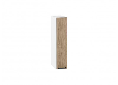 Шкаф верхний бутылочница Флэт Natural Casella Oak 2S / Белый 716*150*318 мм