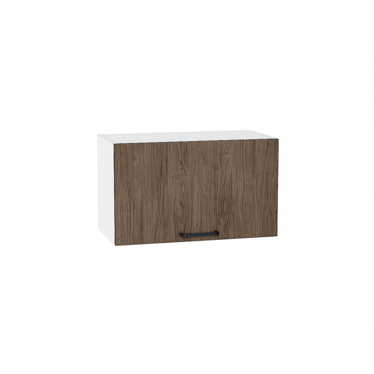Шкаф верхний горизонтальный Флэт Brown Casella Oak 2S / Белый 358*600*318 мм