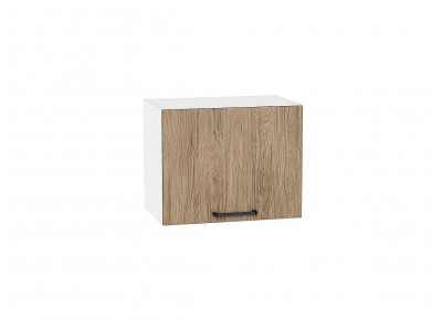 Шкаф верхний горизонтальный Флэт Natural Casella Oak 2S / Белый 358*450*318 мм