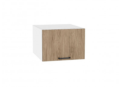 Шкаф верхний горизонтальный глубокий Флэт Natural Casella Oak 2S / Белый 358*500*574 мм