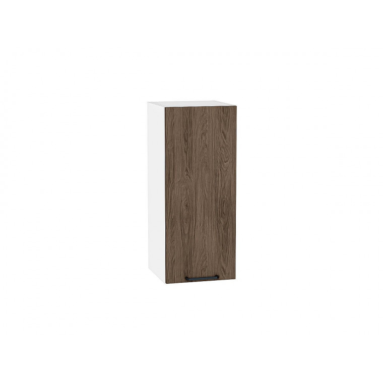 Шкаф верхний с 1-ой дверцей Флэт Brown Casella Oak 2S / Белый 716*300*318 мм