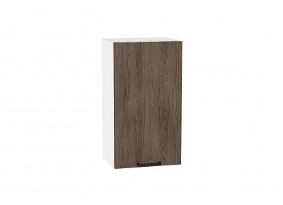 Шкаф верхний с 1-ой дверцей Флэт Brown Casella Oak 2S / Белый 716*400*318 мм