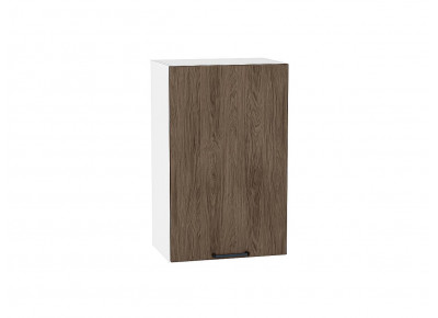 Шкаф верхний с 1-ой дверцей Флэт Brown Casella Oak 2S / Белый 716*450*318 мм