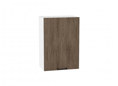 Шкаф верхний с 1-ой дверцей Флэт Brown Casella Oak 2S / Белый 716*500*318 мм