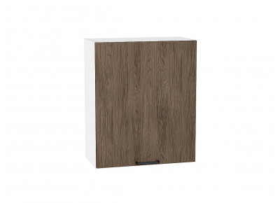Шкаф верхний с 1-ой дверцей Флэт Brown Casella Oak 2S / Белый 716*600*318 мм