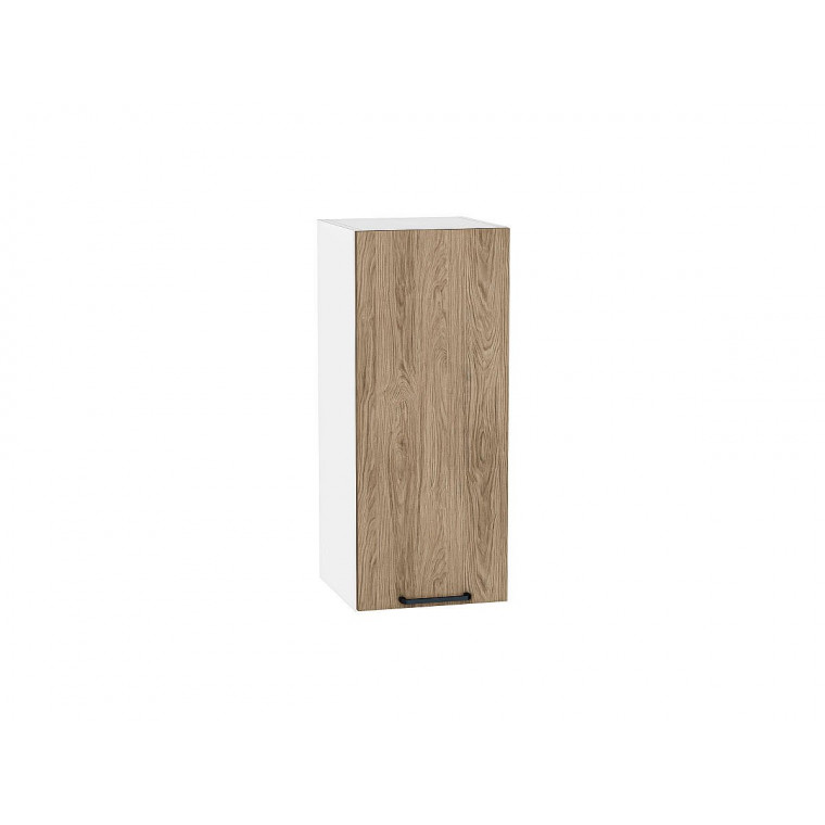 Шкаф верхний с 1-ой дверцей Флэт Natural Casella Oak 2S / Белый 716*300*318 мм