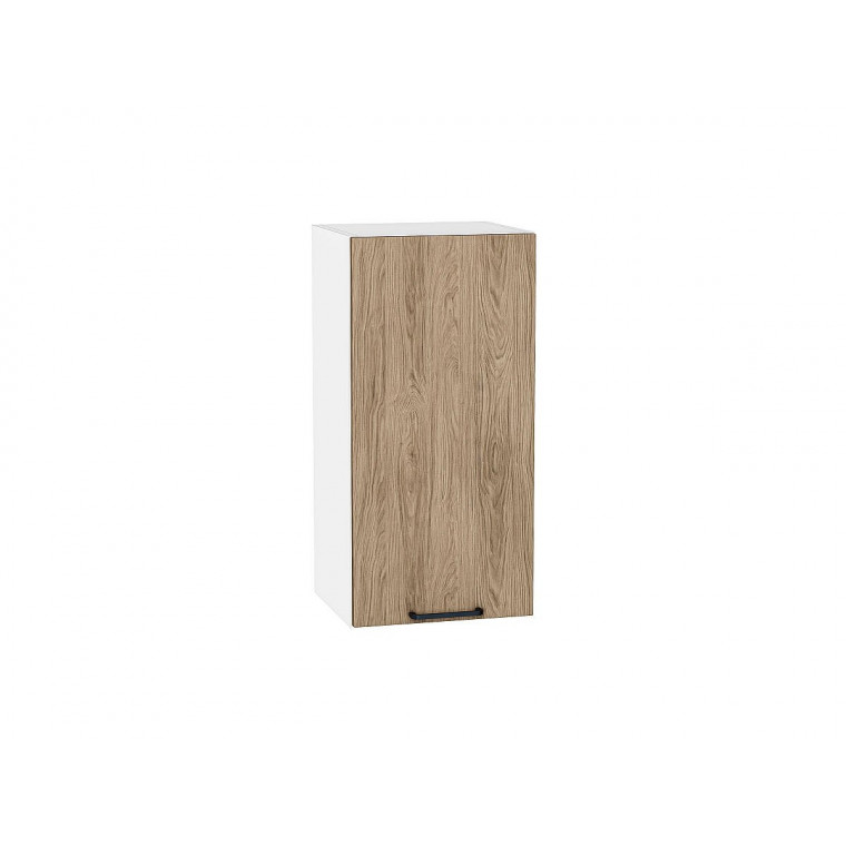 Шкаф верхний с 1-ой дверцей Флэт Natural Casella Oak 2S / Белый 716*350*318 мм