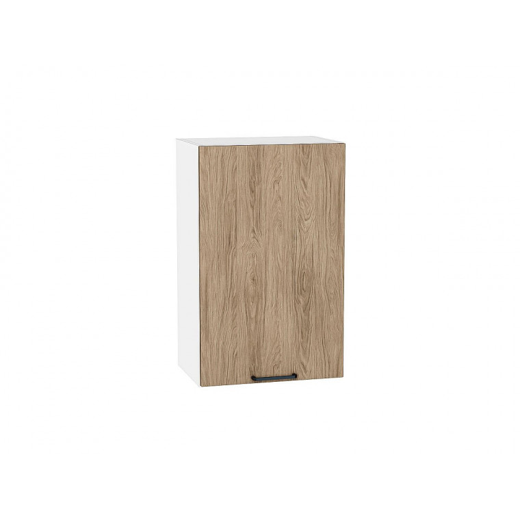 Шкаф верхний с 1-ой дверцей Флэт Natural Casella Oak 2S / Белый 716*450*318 мм