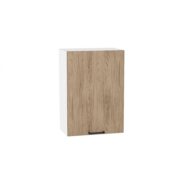 Шкаф верхний с 1-ой дверцей Флэт Natural Casella Oak 2S / Белый 716*500*318 мм