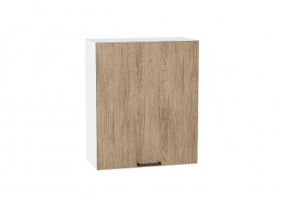 Шкаф верхний с 1-ой дверцей Флэт Natural Casella Oak 2S / Белый 716*600*318 мм