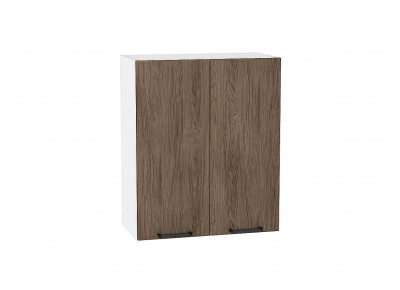 Шкаф верхний с 2-мя дверцами Флэт Brown Casella Oak 2S / Белый 716*600*318 мм