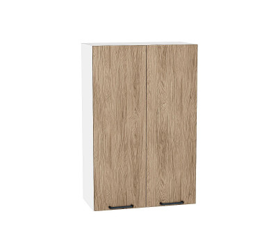 Шкаф верхний с 2-мя дверцами Флэт Natural Casella Oak 2S / Белый 920*600*318 мм