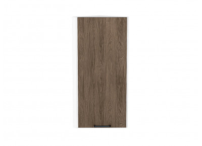 Шкаф верхний торцевой Флэт Brown Casella Oak 2S / Белый 920*300*306 мм