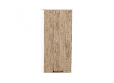 Шкаф верхний торцевой Флэт Natural Casella Oak 2S / Белый 920*300*306 мм