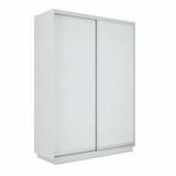 Шкаф-купе Экспресс 2-х дверный, ЛДСП, с 2 ящиками 160х60х240 см. (Белый снег)