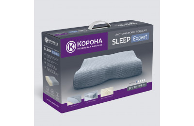 Анатомическая подушка SLEEP EXPERT 570х310х120 мм