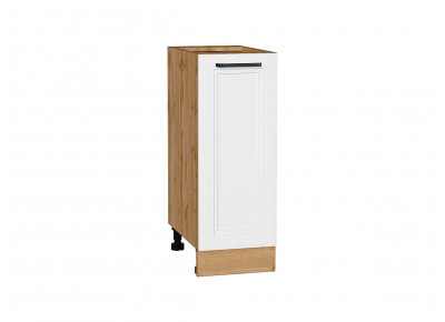Шкаф нижний с 1-ой дверцей Нео White Silk / Дуб Вотан 816*300*480 мм