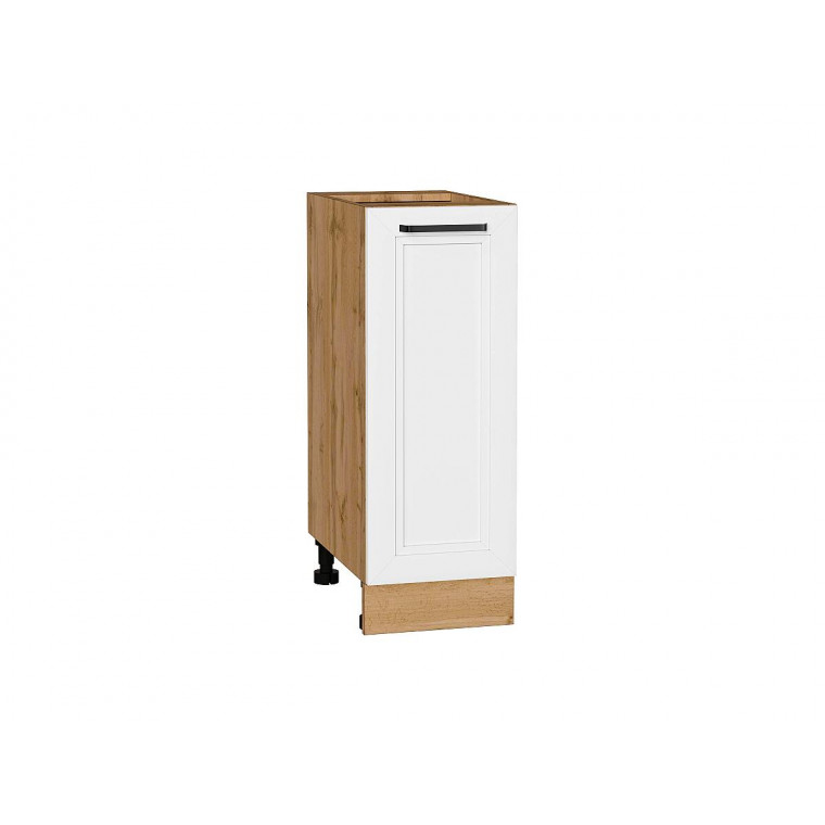 Шкаф нижний с 1-ой дверцей Нео White Silk / Дуб Вотан 816*300*480 мм