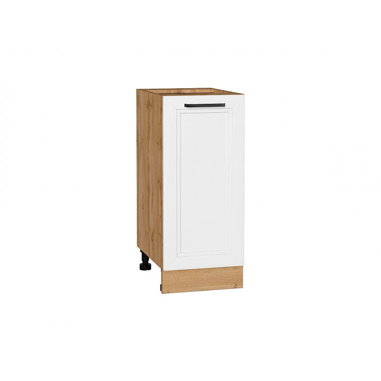 Шкаф нижний с 1-ой дверцей Нео White Silk / Дуб Вотан 816*350*480 мм
