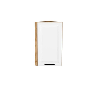 Шкаф верхний торцевой Нео White Silk / Дуб Вотан 716*300*306 мм